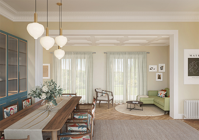 Sahara Voile, Metallic Pearl Grey - Made to Measure Curtains - Image 16